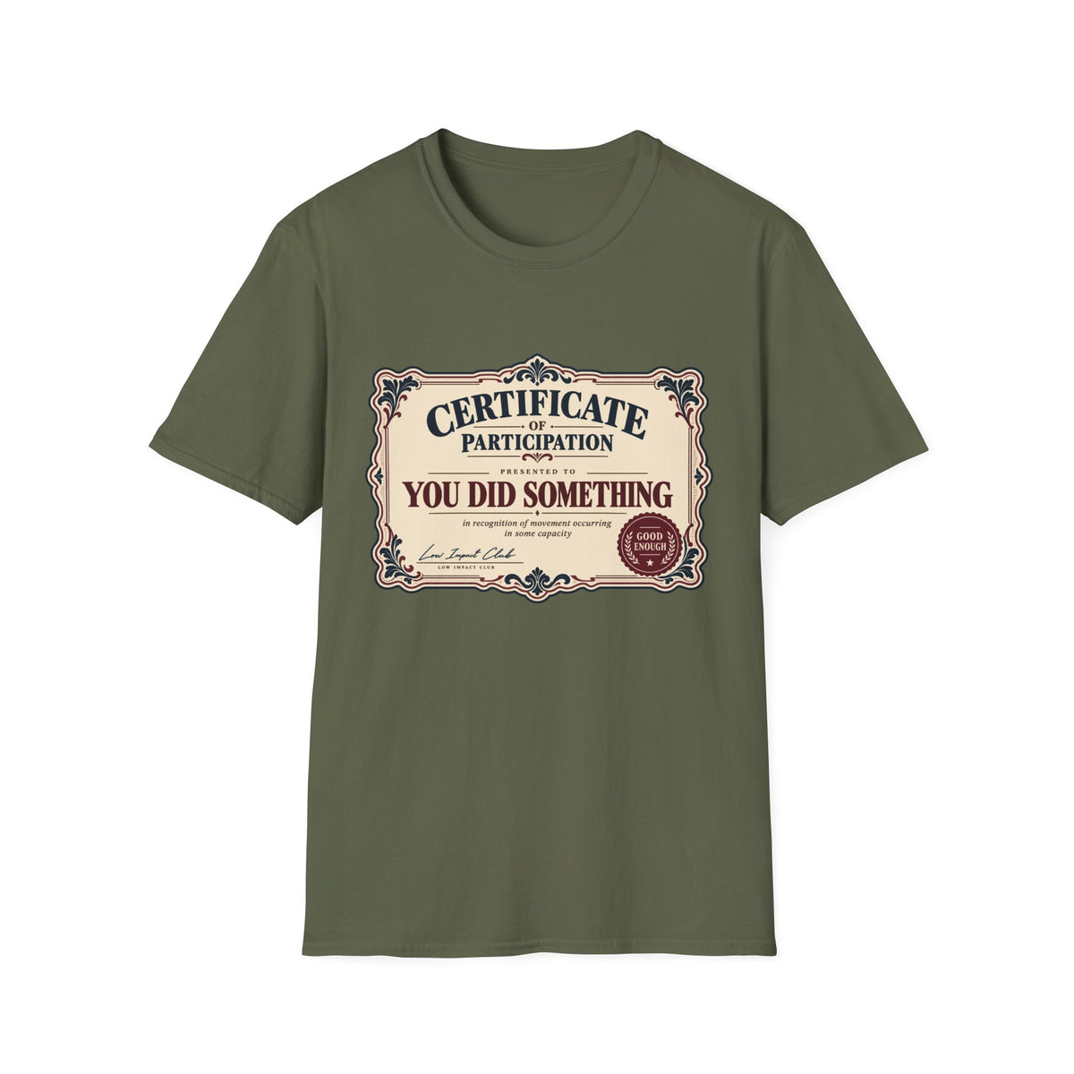 Certificate Of Participation T-Shirt